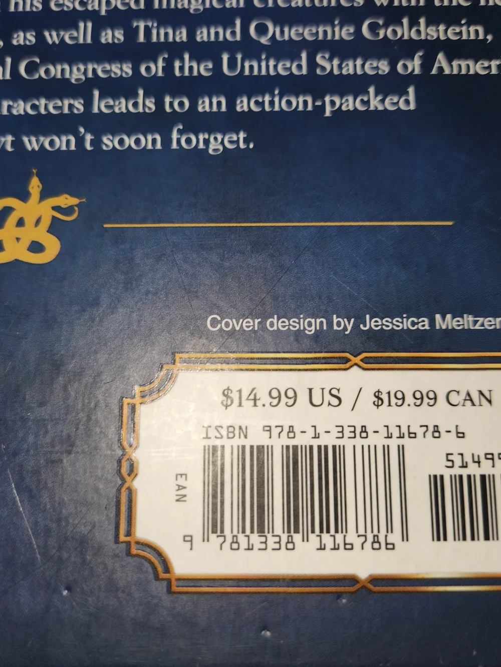 Scholastic Fantastic Beasts Character Guide - Navy Blue Cover